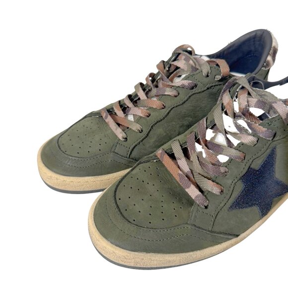 Golden Goose Ball Star Sneakers in Army Green 38 - Picture 5 of 5
